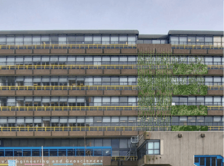 CiTG groene wand van buiten