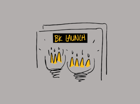 Bk launch logo grijs