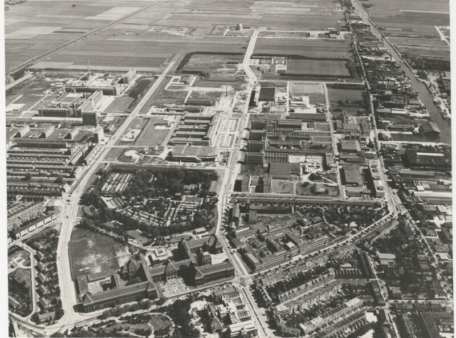 zwartwitfoto birdseyeview campus