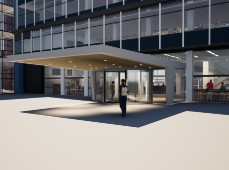 Renovatie begane grond en 1e verdieping hoogbouw EWI