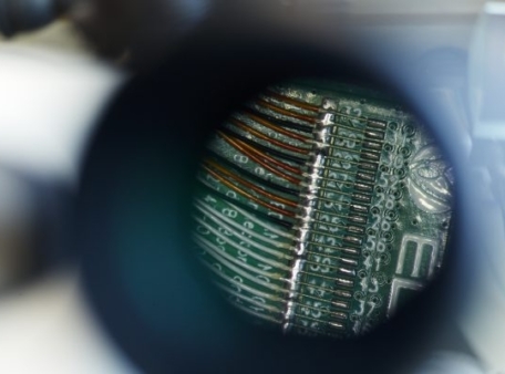 microscoop beeld circuitboard