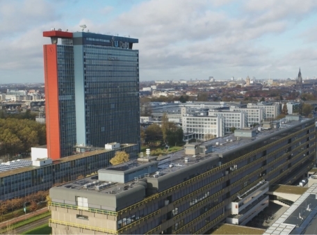 Luchtfoto ewi en civiel