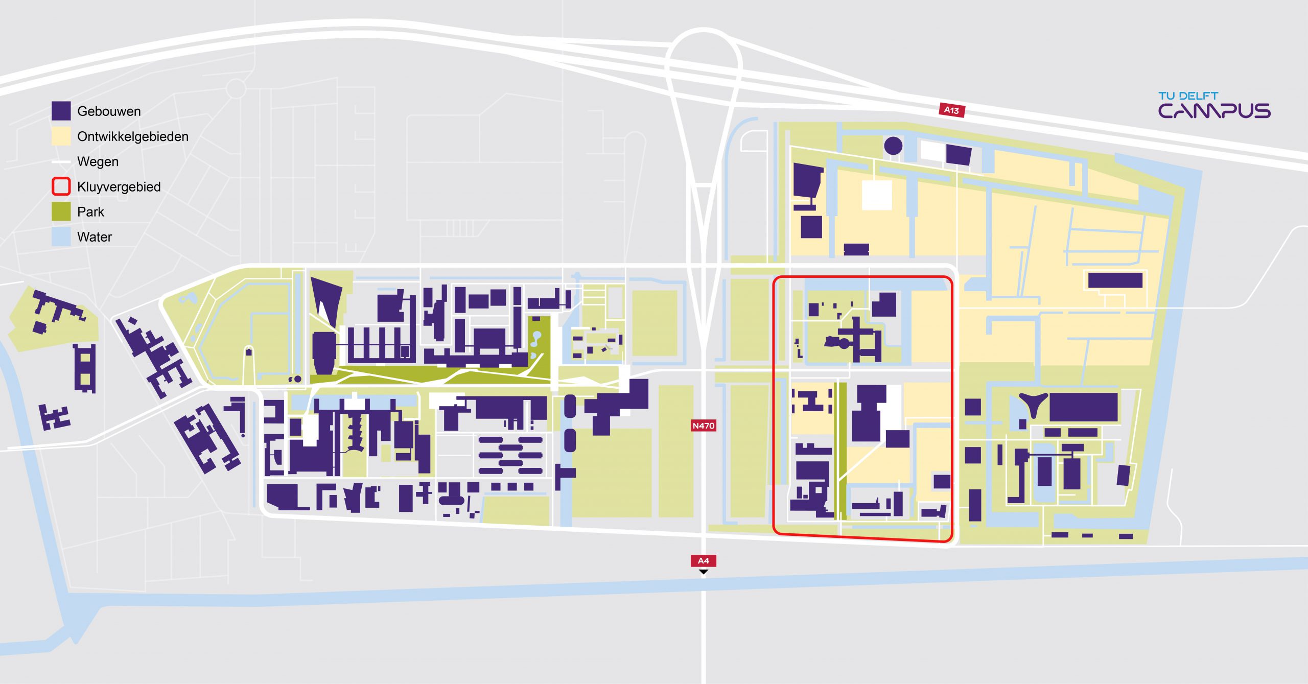 Kluyvergebied - TU Delft Campus - augustus 2021